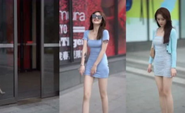 路上看见小姐姐,小姐姐的美丽瞬间